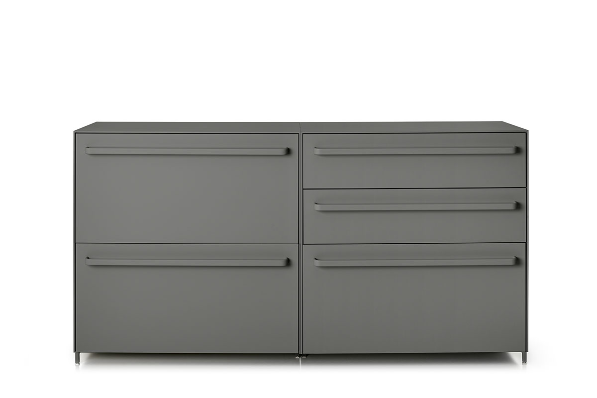 Handle Flexible Storage Furniture With Drawers And Doors Mdf Italia